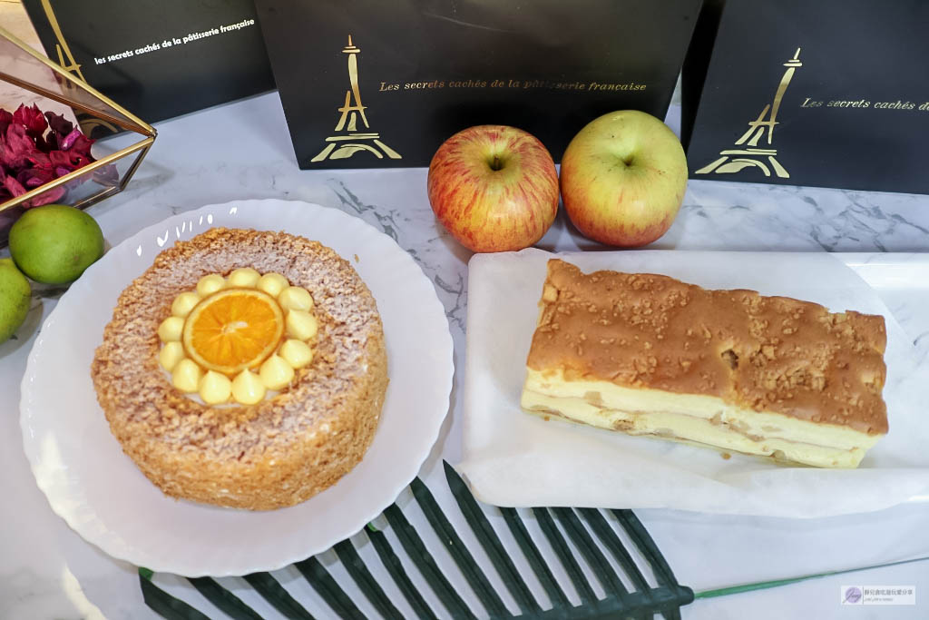 宅配美食-法國的秘密甜點-白雪公主的薩爾特蘋果乳酪蛋糕VS酸甜酥脆的檸檬沙布列/團購甜點/網路人氣熱銷甜點 @靜兒貪吃遊玩愛分享